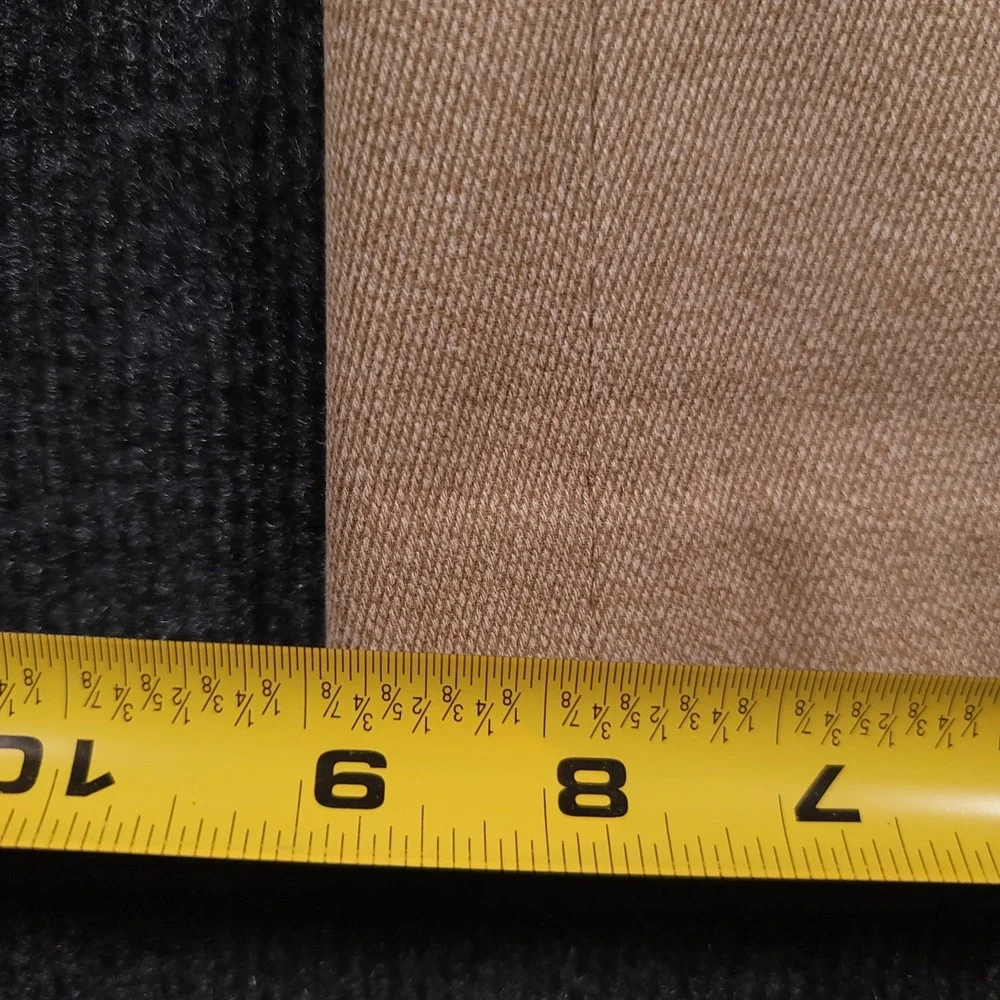 Polo Ralph‎ Lauren Dress Pants Men 38x32 Tan Cotton Twill Leather Trim Pockets